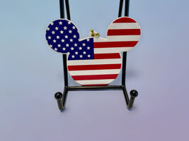Disney Mickey Mouse Stars &amp; Stripes Ceramic Ornament 3.5x4 - $14.99