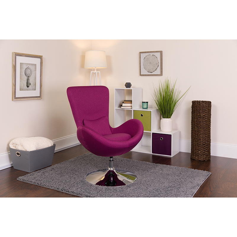 Magenta Fabric Egg Series Seat CH-162430-MAG-FAB-GG