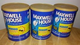 Maxwell House Ground Coffee Morning Boost 11.5 oz (3 Cans Included) - £29.69 GBP