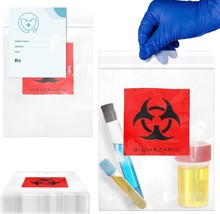 Zipper BioHazard Specimen Transfer Bag Clear 2 Mil 3 Wall 1000 Bags - £108.47 GBP