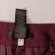 Mossimo Women's Burgundy Stretch Extensible Back Zipper & Slit Skirt Size 6 image 4
