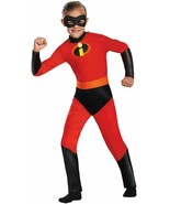 Incredibles Dash Costume Small  4 -6 Red Jumpsuit with Mask - £26.07 GBP