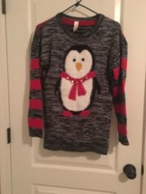 No Boundaries NOBO Adult Women&#39;s Ugly Christmas Sweater Penguin Size XL  - $42.57