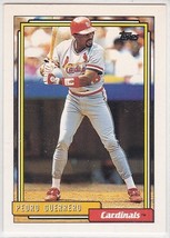 M) 1992 Topps Baseball Trading Card - Pedro Guerrero #470 - $36.97 MXN