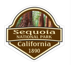4&quot; sequoia national park california 1890 bumper sticker decal usa made - £21.57 GBP