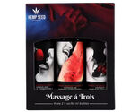 Massage-A-Trois Edible Massage Lotion Gift Set Box - $18.75