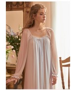 Vintage Victorian Bridal nightgown|Plus Size renaissance Gown|Victorian ... - £57.20 GBP