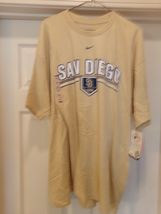 San Diego Padres MLB "THROWBACK" Blue &amp; Tan T-Shirt Size (Small), Retail... - $10.40