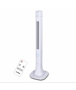 Optimus 48 Inch Pedestal Tower Fan with Remote Control, Bluetooth and LED - $156.49