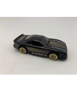 1997 Hot Wheels Gloss Black Mustang Cobra Loose Diecast 1:64 Gold Rims - $7.90