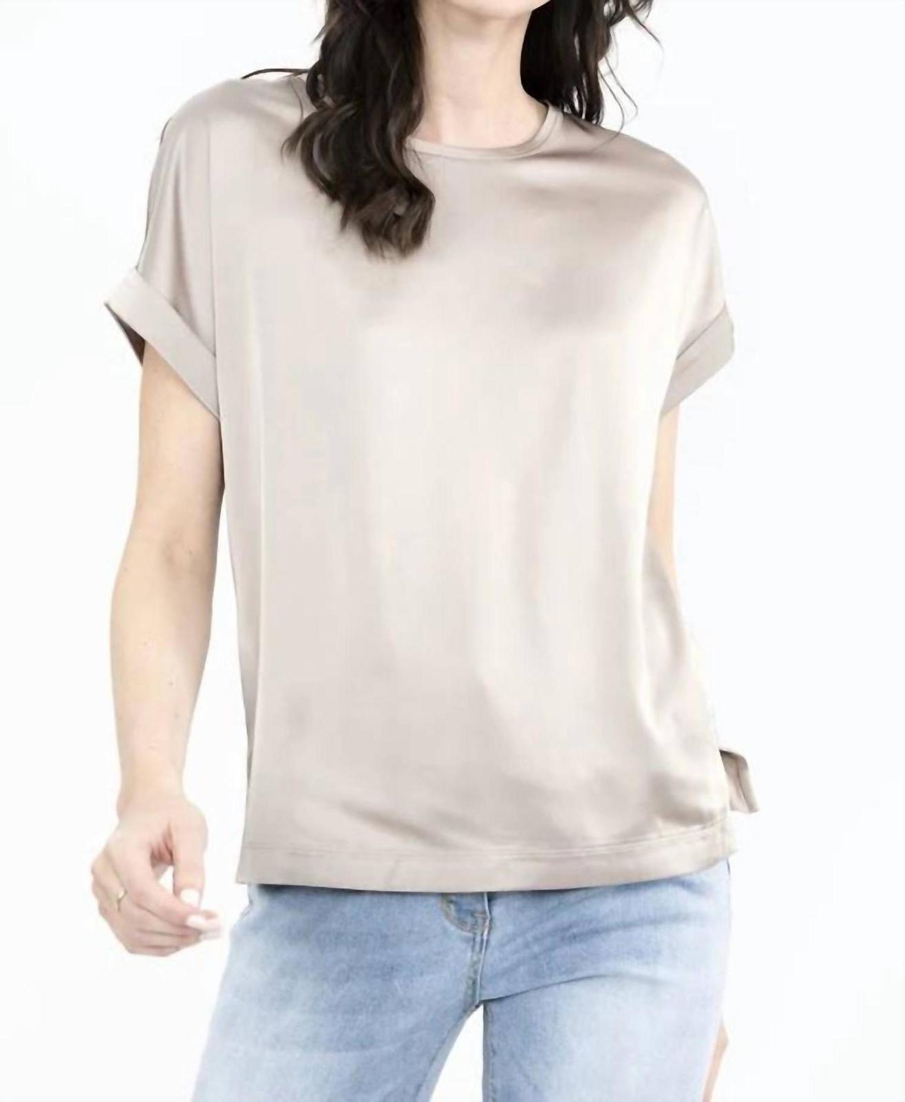 Joseph Ribkoff Satin Front Top Size M - $53.46