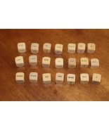 Scrabble Sentence Cube Game REPLACEMENT 20 Cubes Pieces Selchow &amp; Righte... - $9.50
