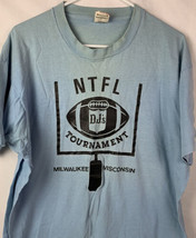 Vintage Milwaukee T Shirt Single Stitch Football Tee USA 2XL 80s 90s - £19.65 GBP