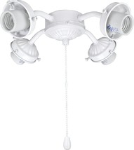 White Ceiling Fan Fitter Light Kit From Aspen Creative, Model Number 220... - $45.92