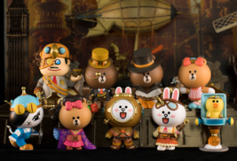 Line Friends Steam Punk Metal Style Series Confirmed Blind Box Figure Toy Hot！ - £7.12 GBP+