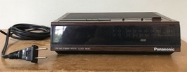 Vintage 80s Panasonic RC6060 Faux Wood Grain Digital Alarm Clock AM FM Radio - £21.57 GBP