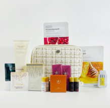 Korean Beauty Collection 15-Piece Skincare Gift Set with Make-up Bag NEW - £43.26 GBP