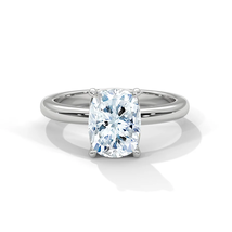 2ct Long Cushion Moissanite Lab Diamond Engagement Ring - $700.00