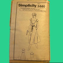 Simplicity 5880 Dress Pattern Miss 10-14 1983 Uncut No Envelope Jacket S... - $9.87