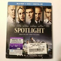 Spotlight (2015) Blu-ray + DVD with SLIPCOVER! Mark Ruffalo, Michael Keaton EUC - £5.32 GBP