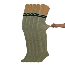 5 pairs Over Knee Thigh Socks Knee-High Warm Stocking Women Boot Sock Leg Warmer - £19.04 GBP