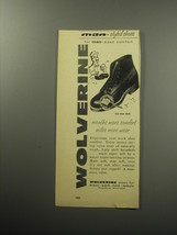 1957 Wolverine Boots Ad - months more comfort miles more wear - $18.49