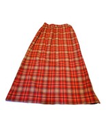 VTG Pendleton Pleated Tartan Plaid 100% Wool Skirt Vintage USA Maxi Long... - £51.45 GBP