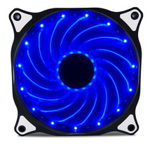 120mm BLUE Vetroo Computer PC Case LED Clear Cooling Fan Sleeve Bearing CPU - $14.99