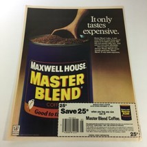VTG Retro 1984 Maxwell House Master Blend Coffee Print Ad Coupon - £15.18 GBP