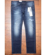 Armani Exchange $160 A|X J13 Mens Slim Fit Scraped Stretch Cotton Blue J... - $63.35