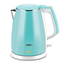 Electric Kettles Stainless Steel Interior, Double Wall Hot Water Boiler Heater,  - £32.07 GBP