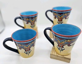 Set of 4 ~ Euro Ceramica &quot;ZANZIBAR&quot; Mugs ~ 4&quot; Tall - $465.62 MXN