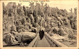 Vintage Real Photo POSTCARD- Ice Formation On Trees, Niagara Falls, Ny BK49 - £3.11 GBP