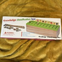 Mathematical Knowledge Classification Wood Box Matching Kids Montessori Toys - £15.23 GBP