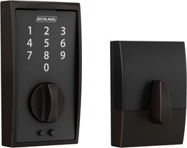 Schlage BE375 CEN 716 Touch Century Touchscreen Keyless Deadbolt - $102.59