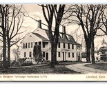 Col Benjamin Tallmadge Homestead Litchfield Connecticut CT Unp DB Cartol... - £12.23 GBP