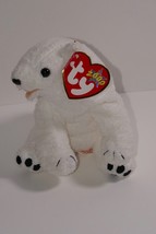 TY 2000 Beanie Baby 5&quot; Aurora Polar Bear Plush w/Tags - £10.38 GBP