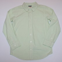 Gymboree Spring Celebrations Boy&#39;s Green Checked Dress Shirt size 7 8 - $12.99