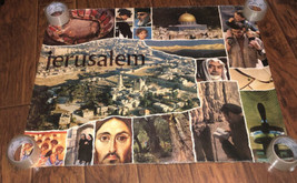 Jerusalem Vintage Promotional Travel Poster Rare - £55.75 GBP