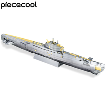 Piececool 3D Metal Puzzles DIY Submarine Model Building  - £31.83 GBP