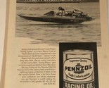 1978 Pennzoil Racing Oil vintage Print Ad Advertisement pa8 - £5.53 GBP