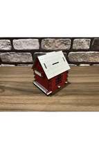 Decorative House Wooden Piggy Bank - $15.00