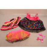 Build-A-Bear BAB Outfit Lot Rainbow Sequin Top Tutu Skirt &amp; Sequin Skirt... - $14.80