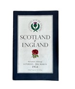 SCOTLAND V ENGLAND 20 TH MARCH 1954 RUGBY PROGRAMME. VGC. - £34.89 GBP