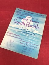 VTG Sheet Music Some Enchanted Evening South Pacific Mary Martin Ezio Pinza 1949 - £6.92 GBP