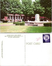 New York Chautauqua Bestor Plaza Post Office Uncancelled Stamp VTG Postcard - £7.50 GBP