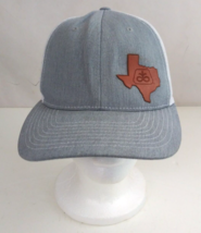 Gray Mesh Back Texas Leather Embossed Unisex Snapback Baseball Cap - $9.69