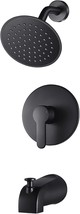 Wrisin Black Shower Faucet Set With Tub Spout, Black Shower Head And Han... - £68.45 GBP