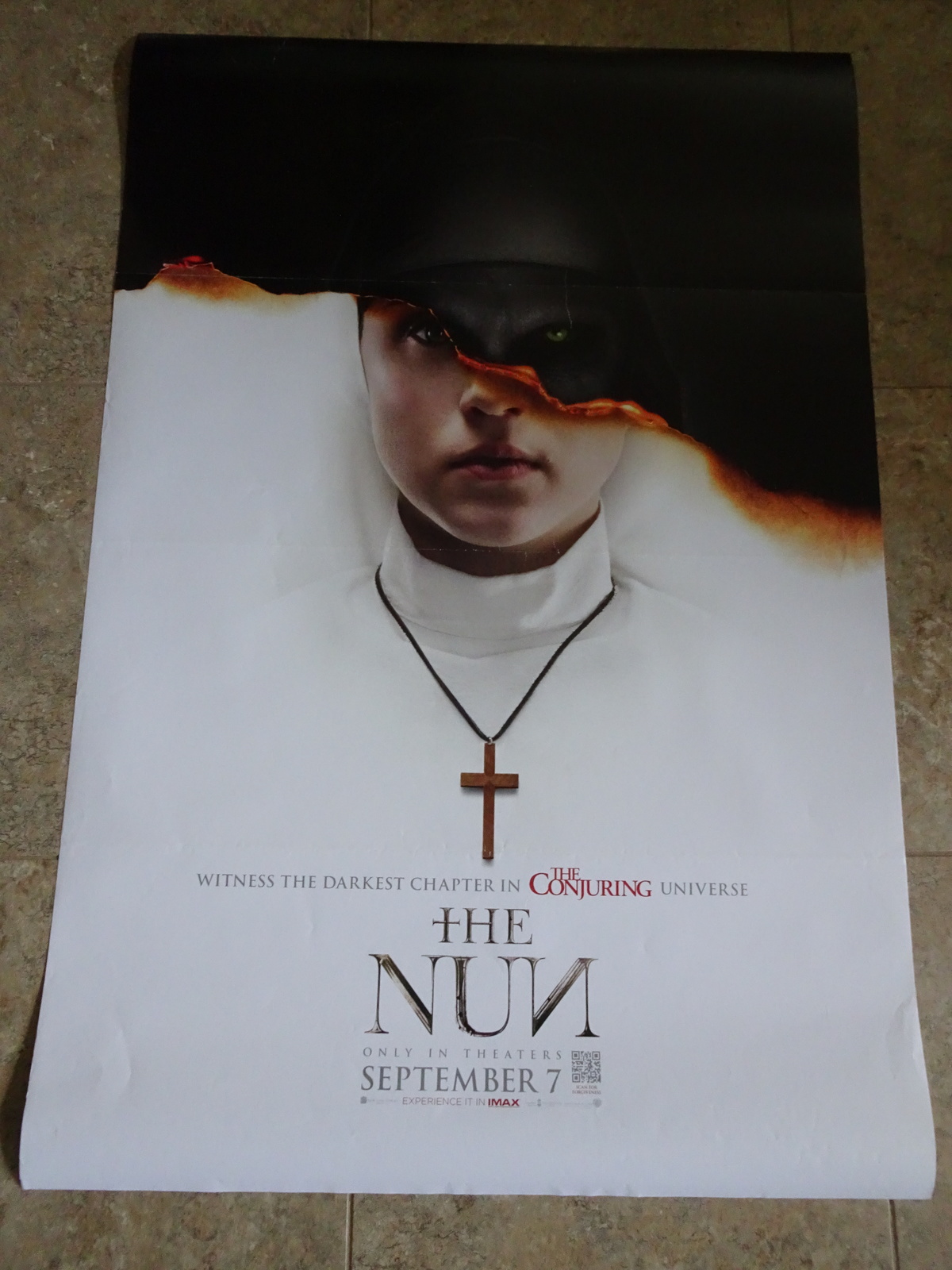 THE NUN - MOVIE POSTER WITH TAISSA FARMIGA - ADVANCE  - $5.00