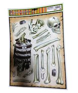 Haunted House Horror Props CREEPY DECAL CLINGS Halloween Decorations-SKU... - £3.90 GBP